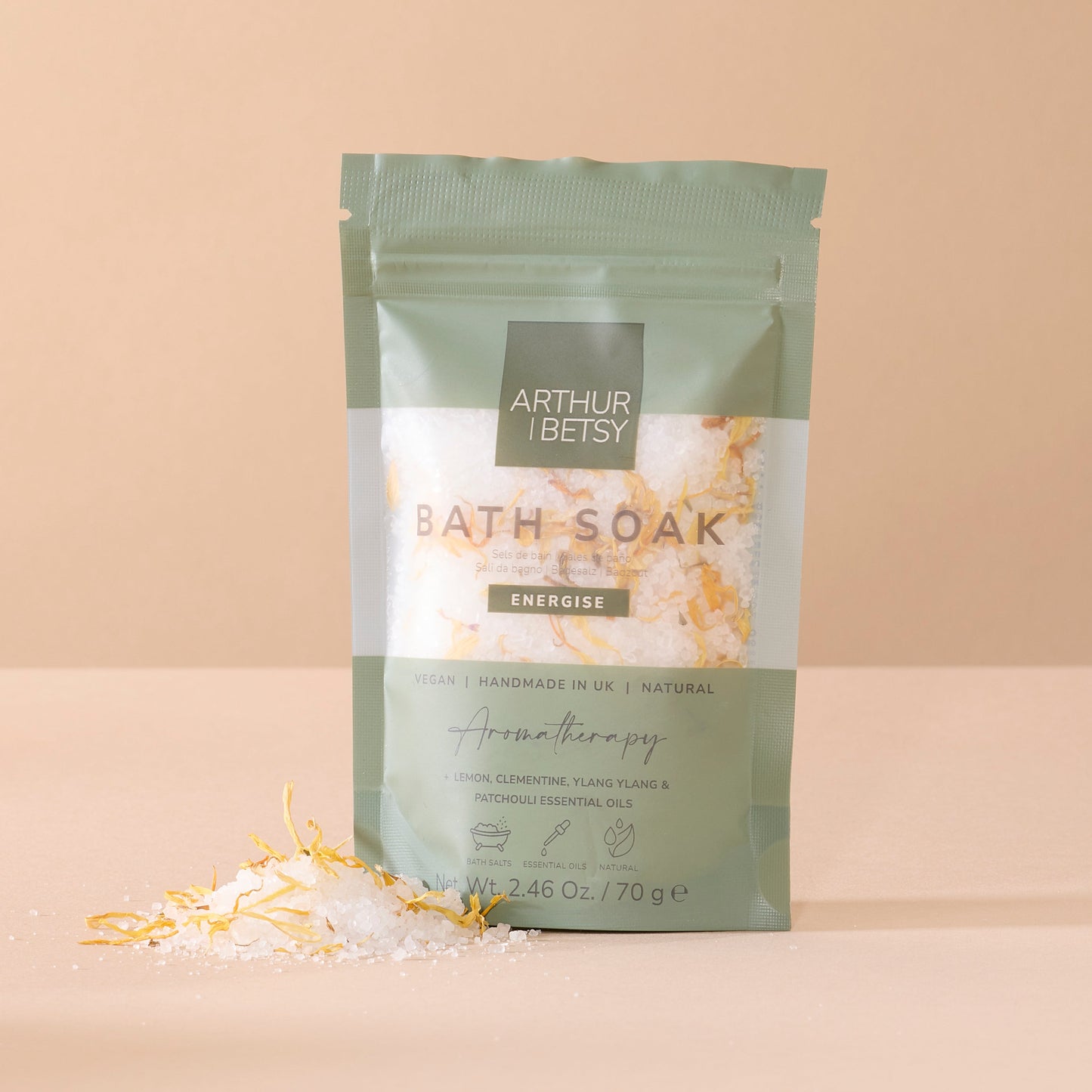 Aromatherapy bath salts - Energise - 70g