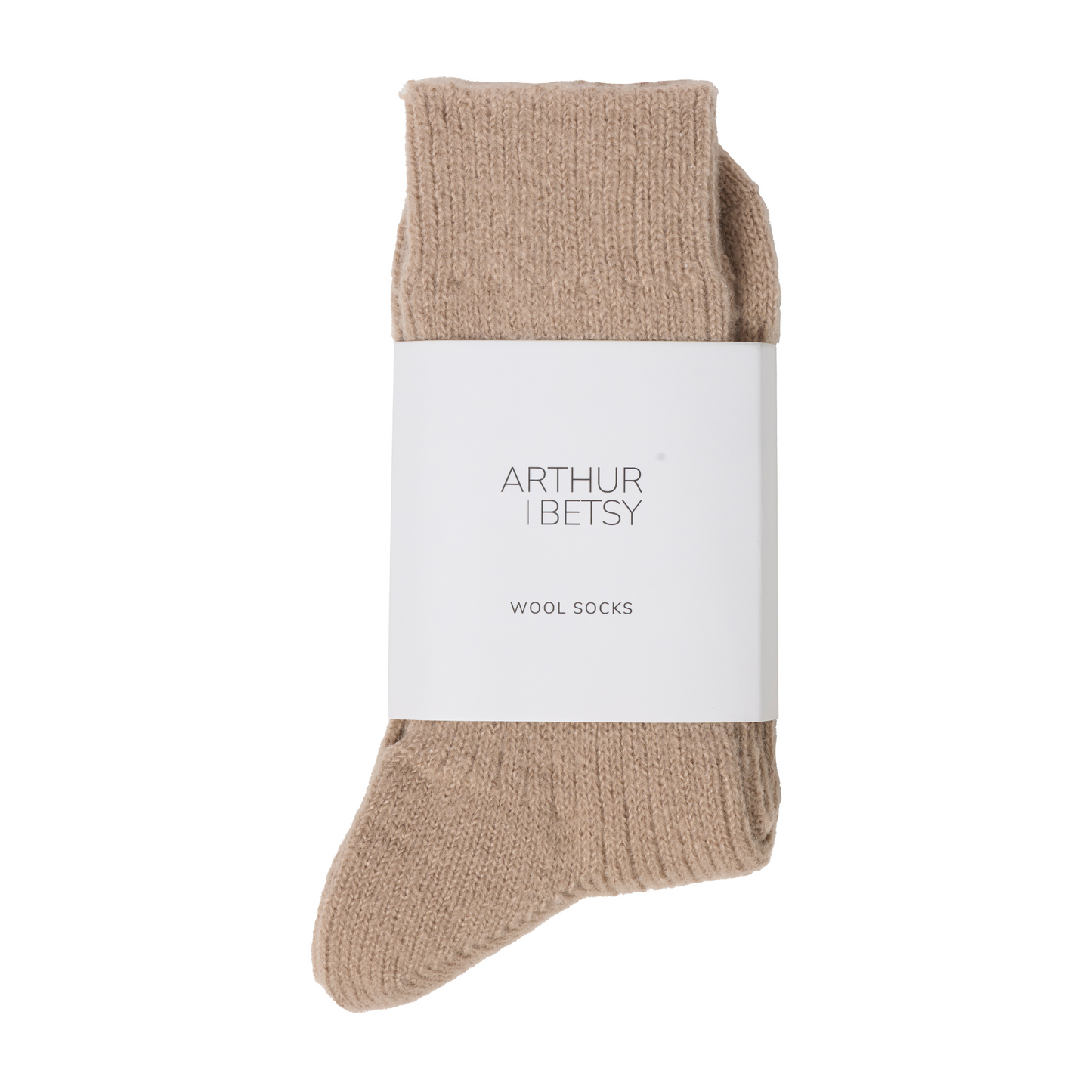 Alpaca wool socks - Wheat Taupe