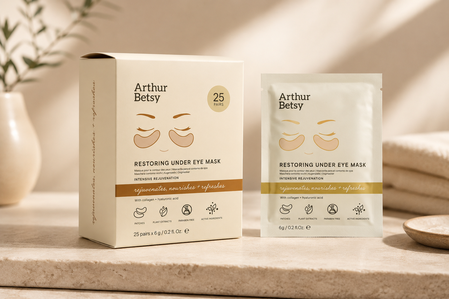 Gold under eye patches