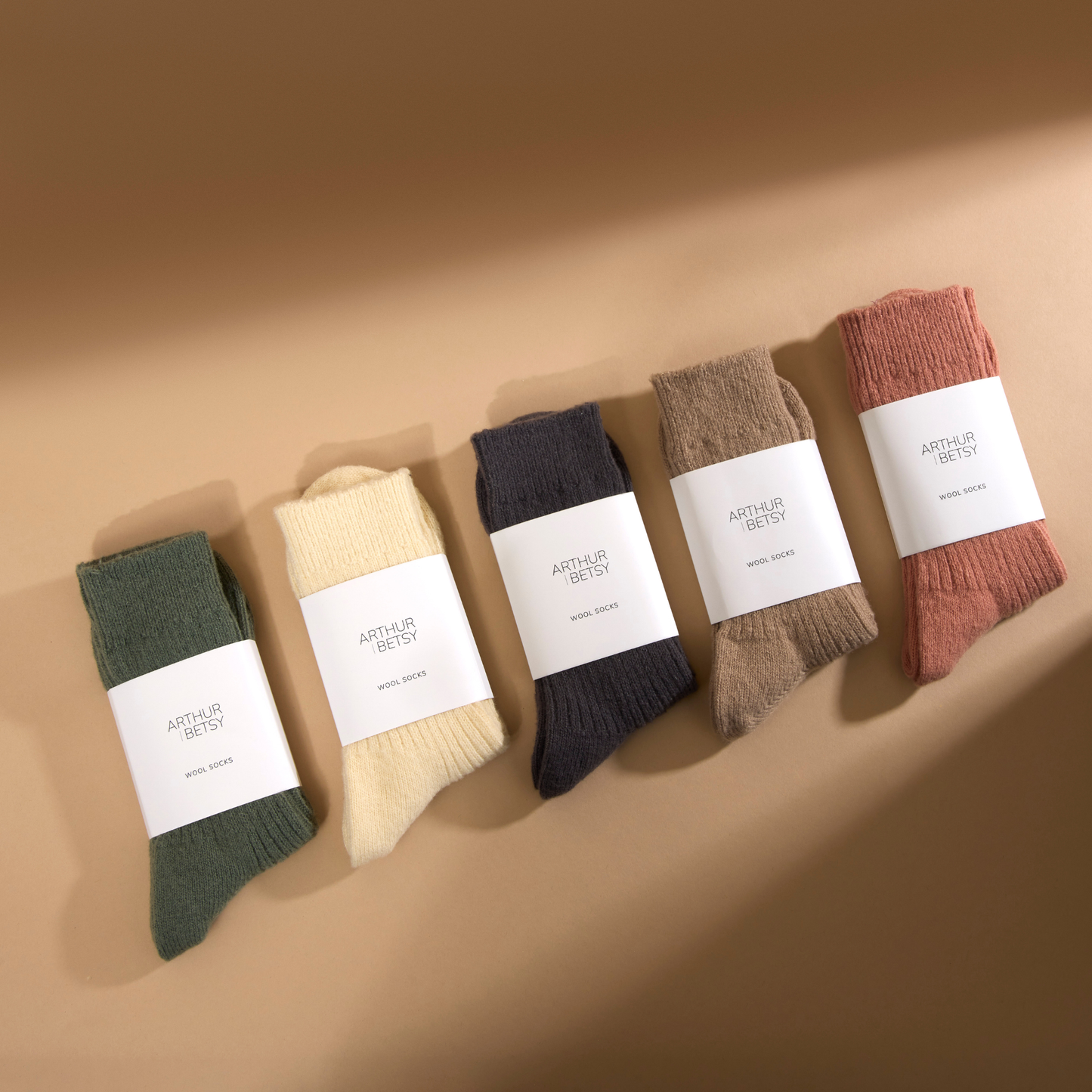 Alpaca wool socks - Cold cream